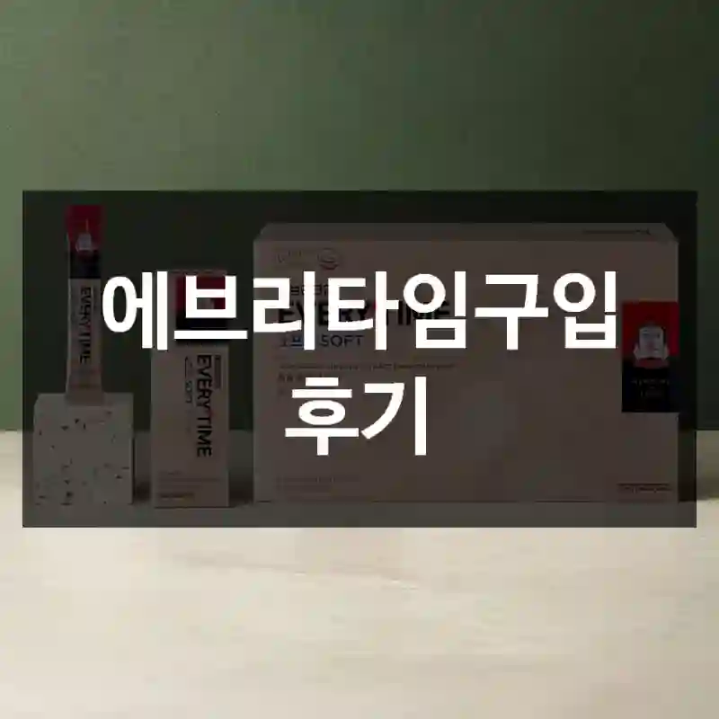 에브리타임구입 후기