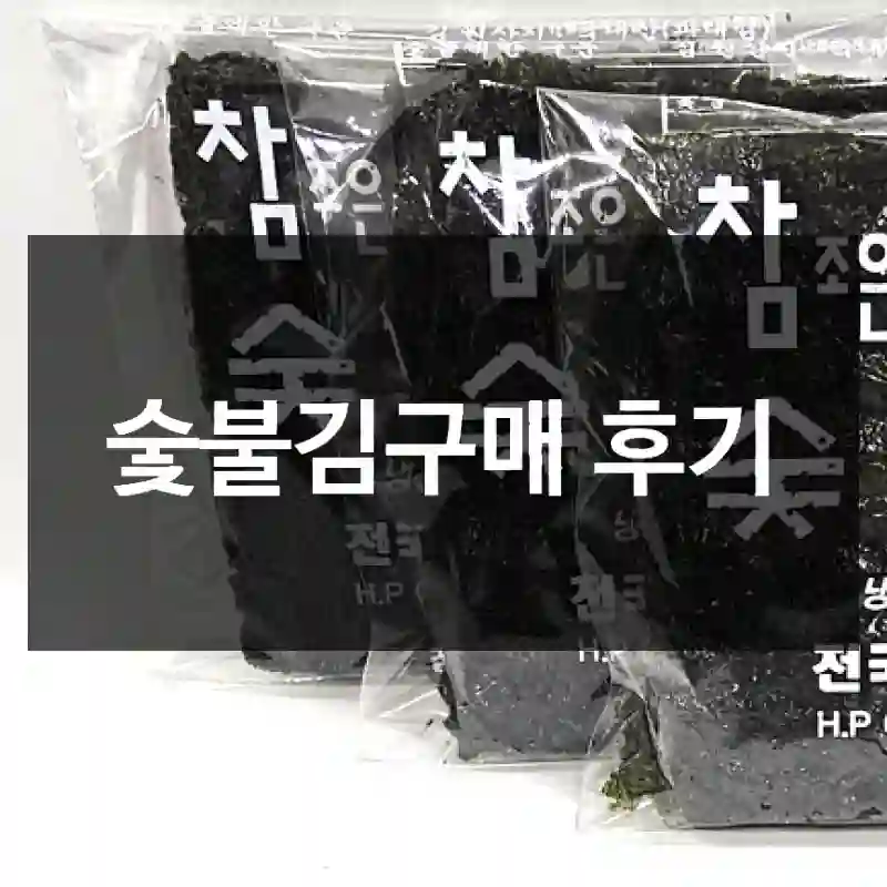 숯불김구매 후기