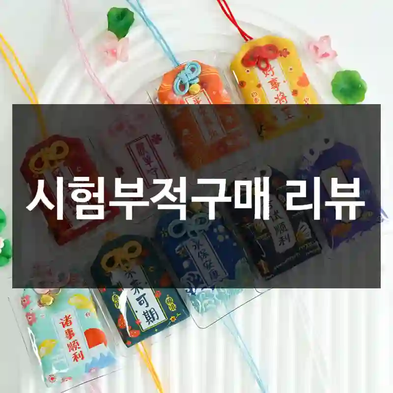 시험부적구매 리뷰
