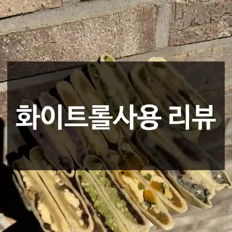 화이트롤사용 리뷰