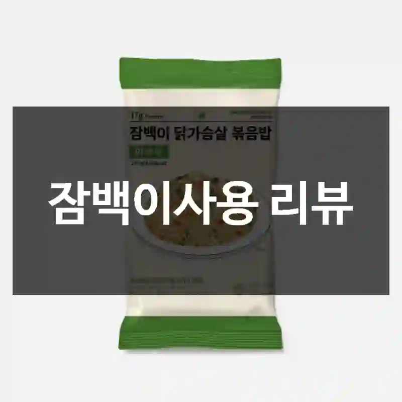 잠백이사용 리뷰
