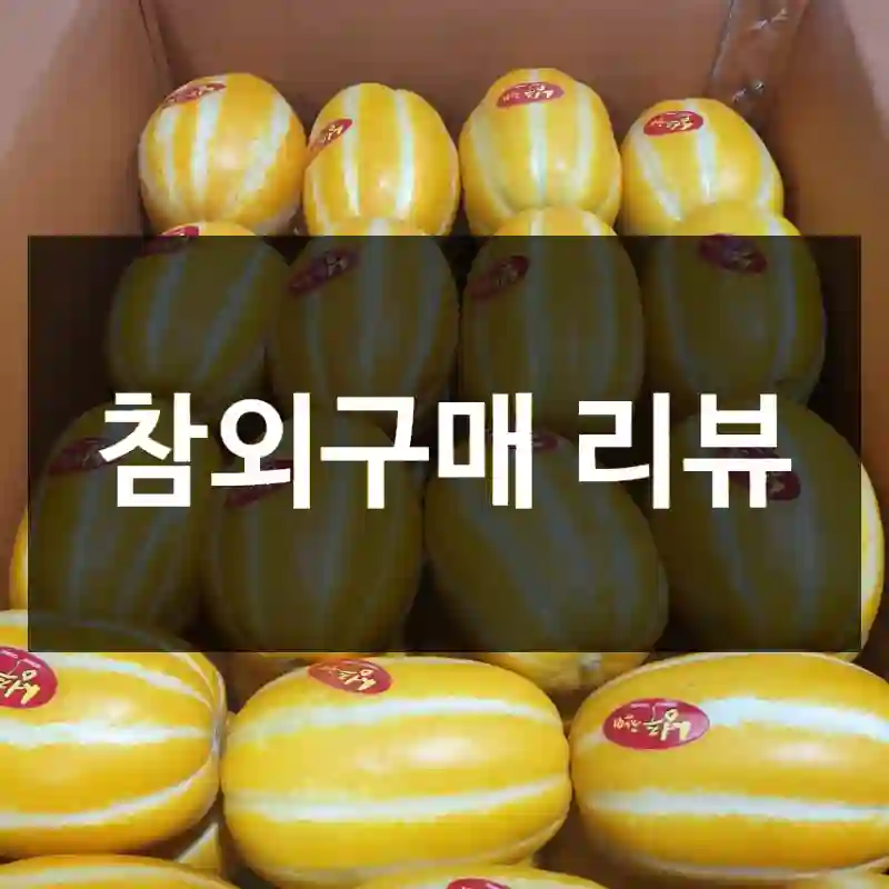 참외구매 리뷰