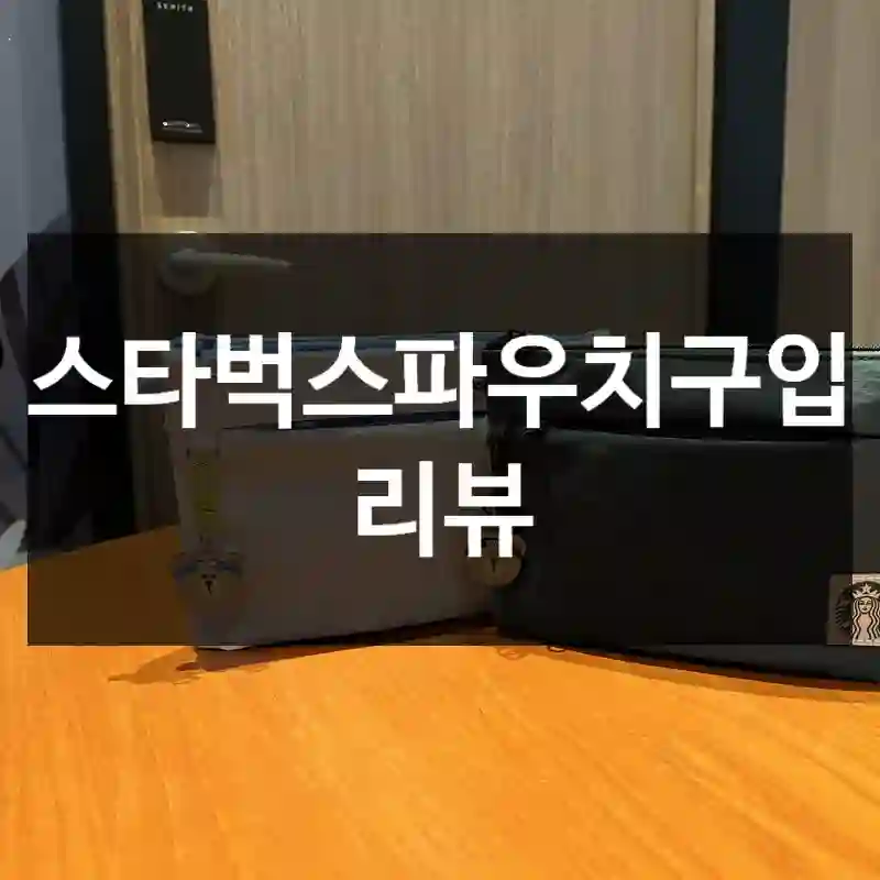 스타벅스파우치구입 리뷰