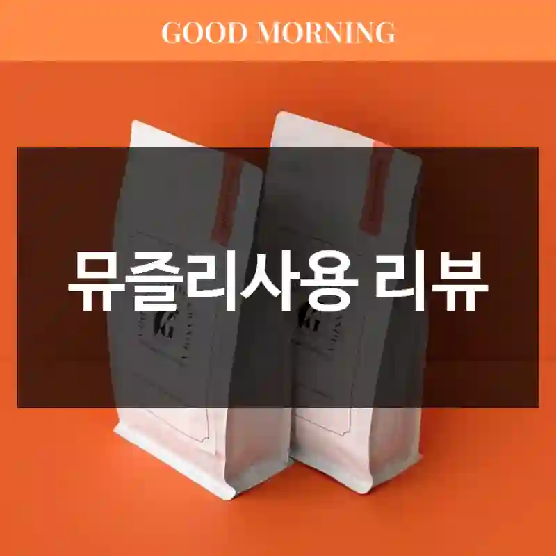뮤즐리사용 리뷰