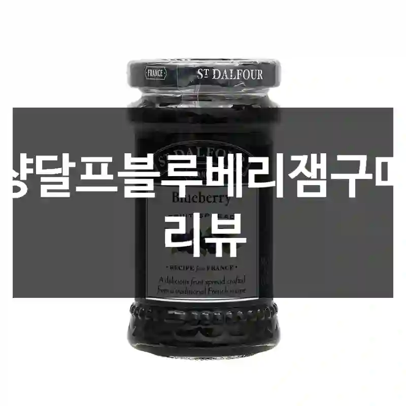샹달프블루베리잼구매 리뷰