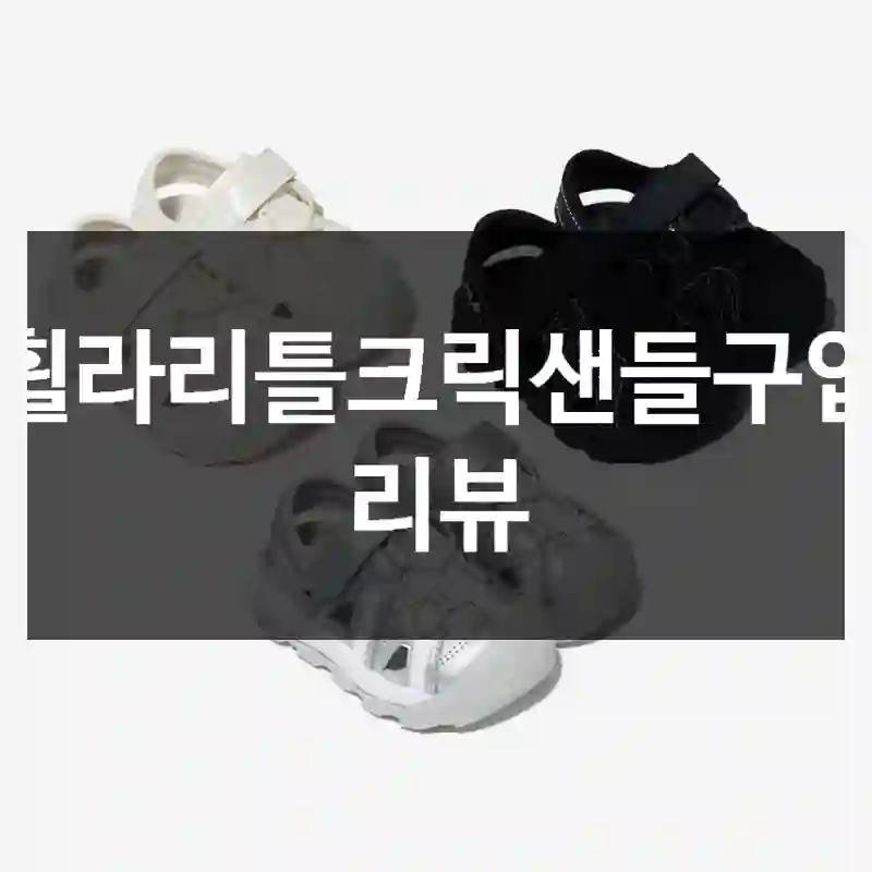 휠라리틀크릭샌들구입 리뷰
