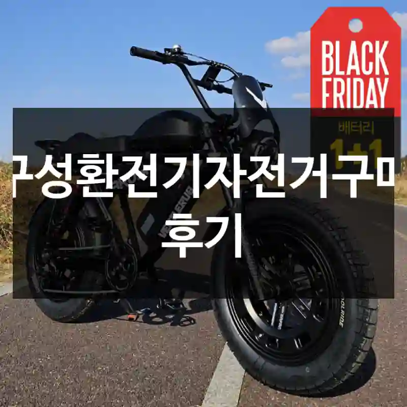 구성환전기자전거구매 후기