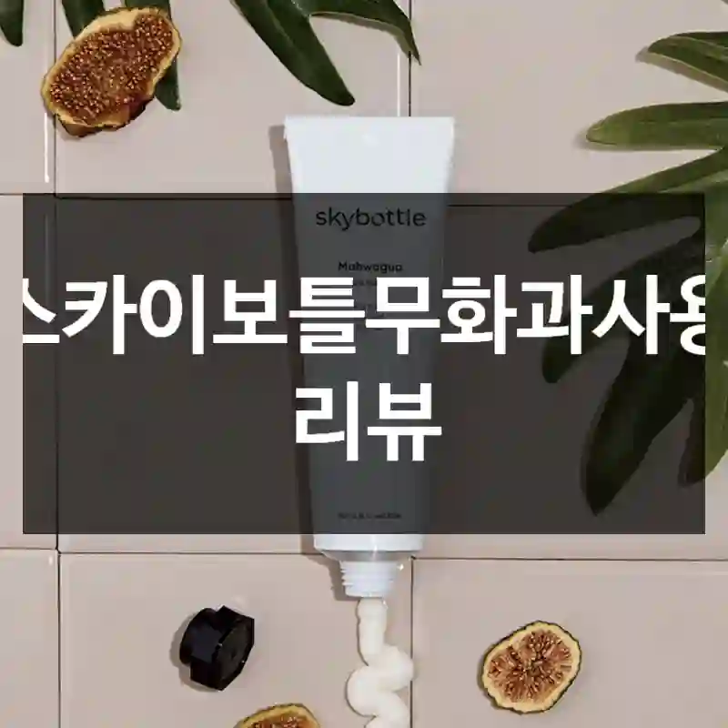 스카이보틀무화과사용 리뷰