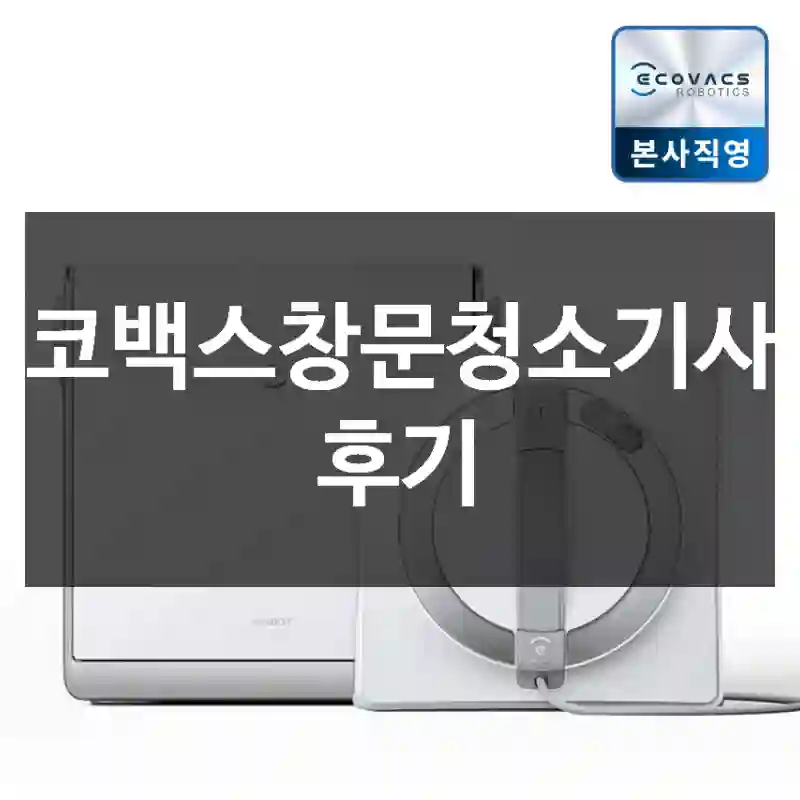 에코백스창문청소기사용 후기