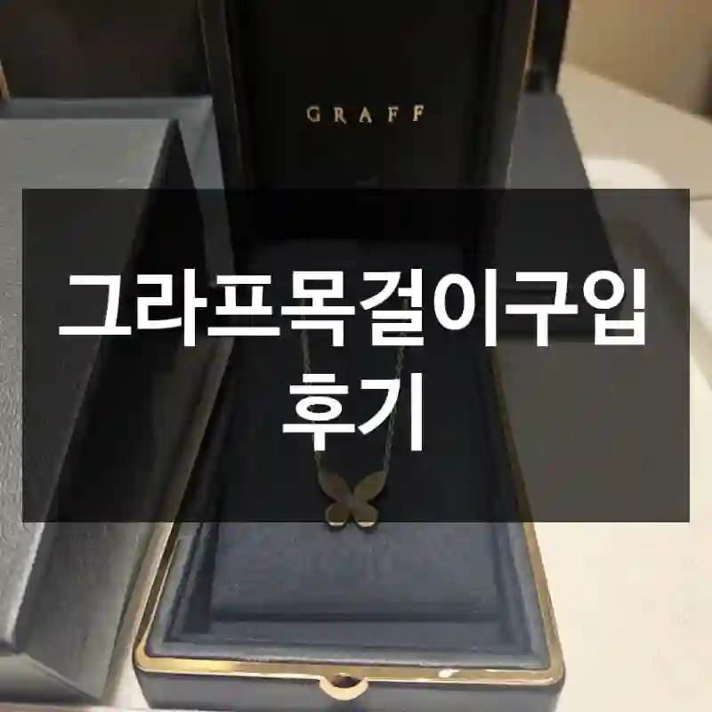 그라프목걸이구입 후기