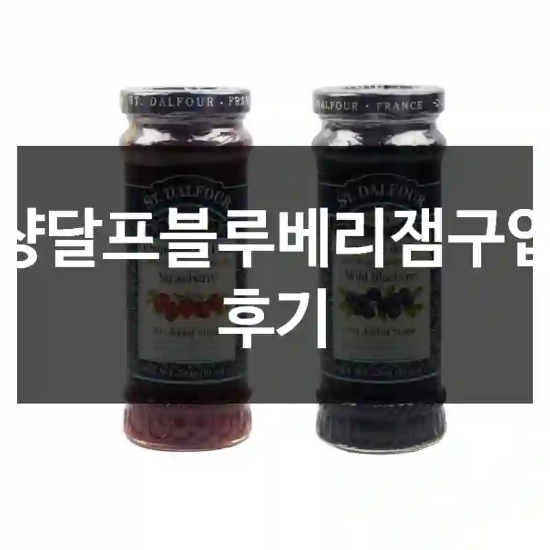 샹달프블루베리잼구입 후기