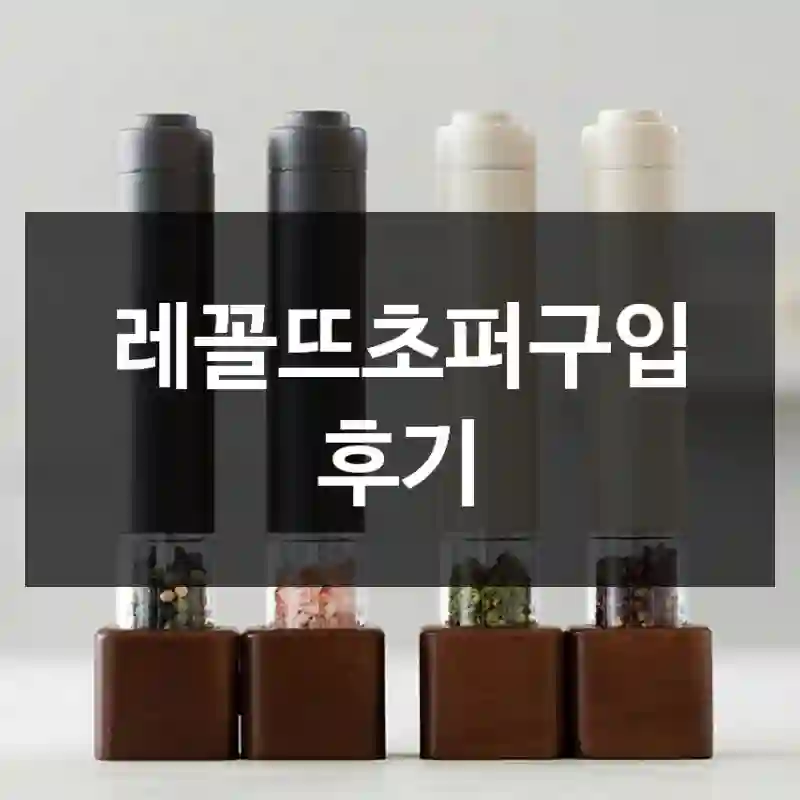 레꼴뜨초퍼구입 후기