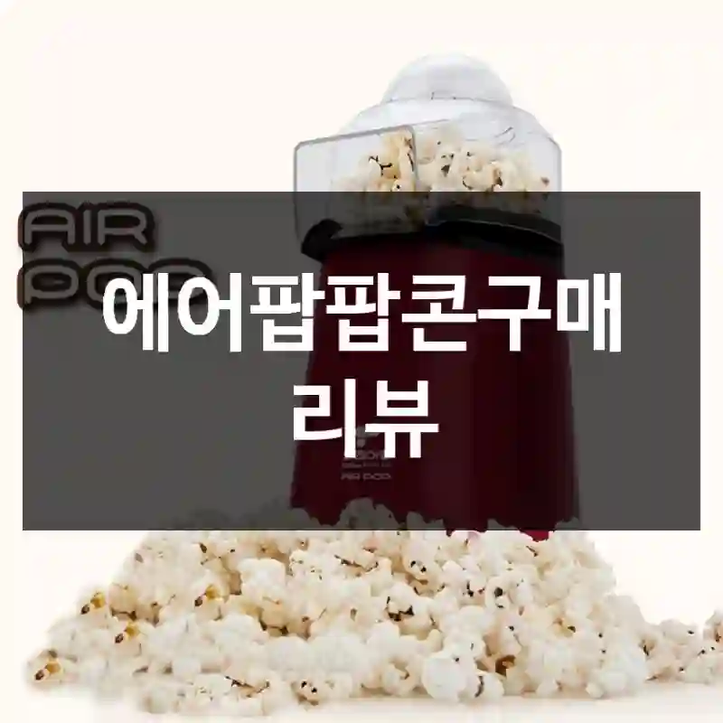에어팝팝콘구매 리뷰
