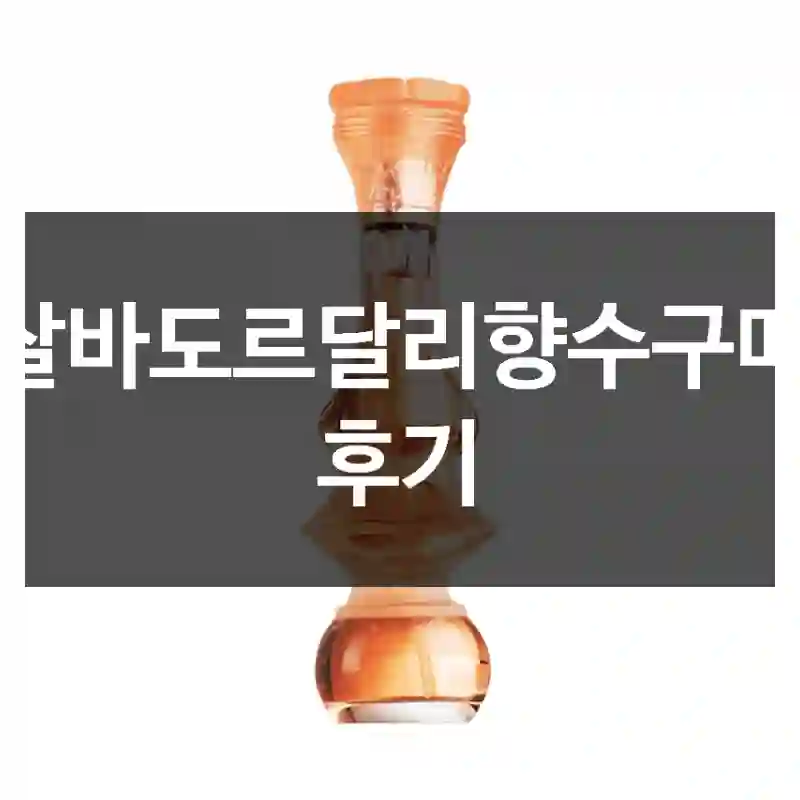 살바도르달리향수구매 후기