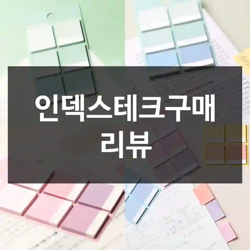 인덱스테크구매 리뷰
