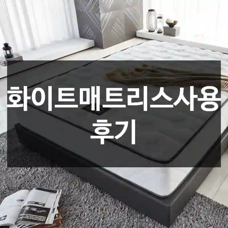 화이트매트리스사용 후기