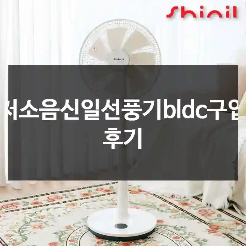 저소음신일선풍기bldc구입 후기