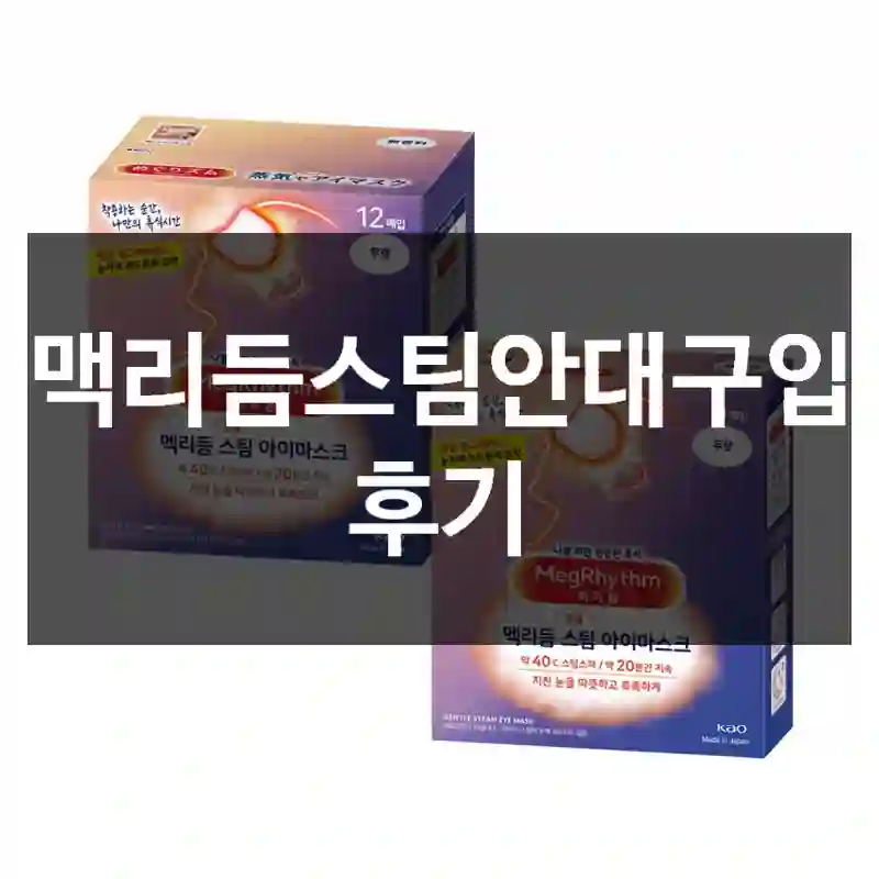 맥리듬스팀안대구입 후기