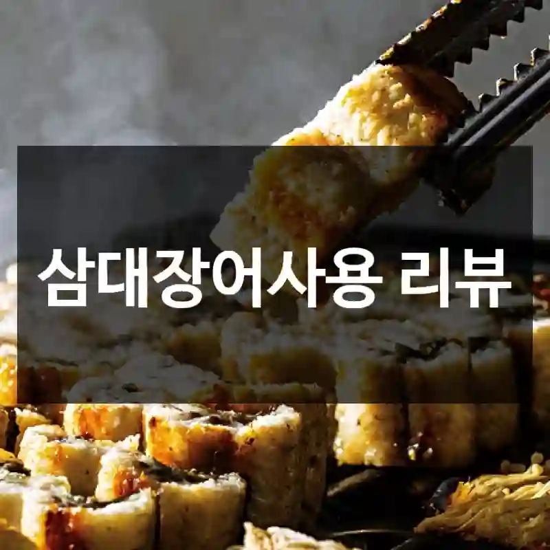 삼대장어사용 리뷰