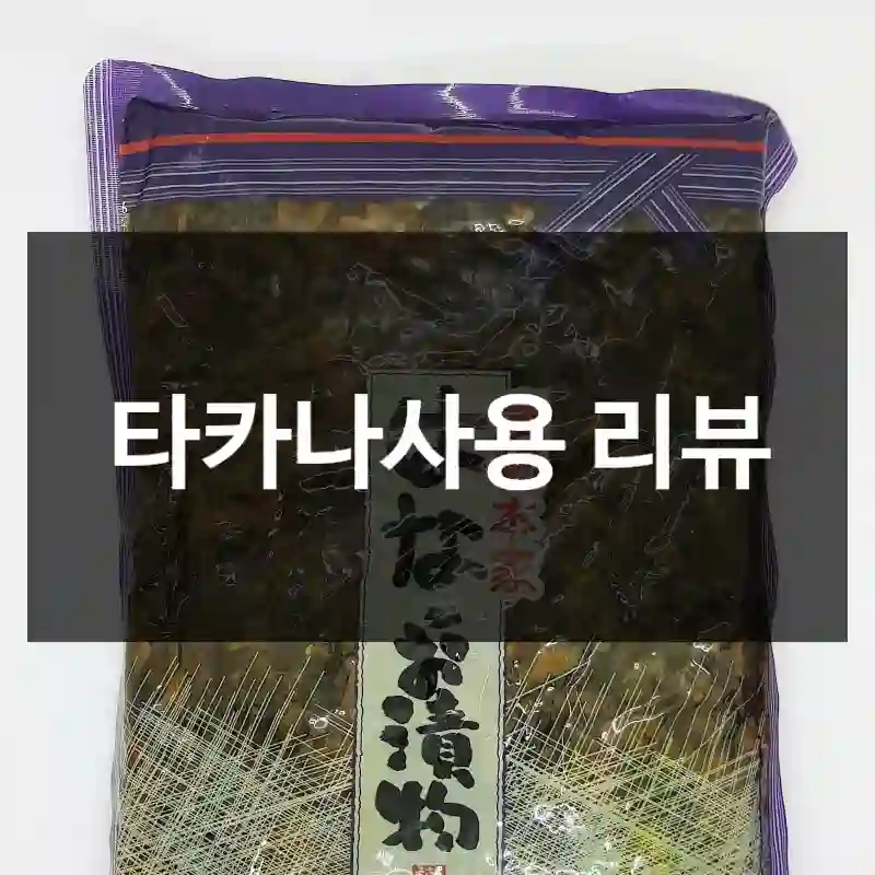 타카나사용 리뷰