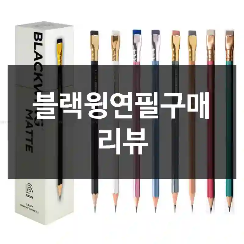 블랙윙연필구매 리뷰