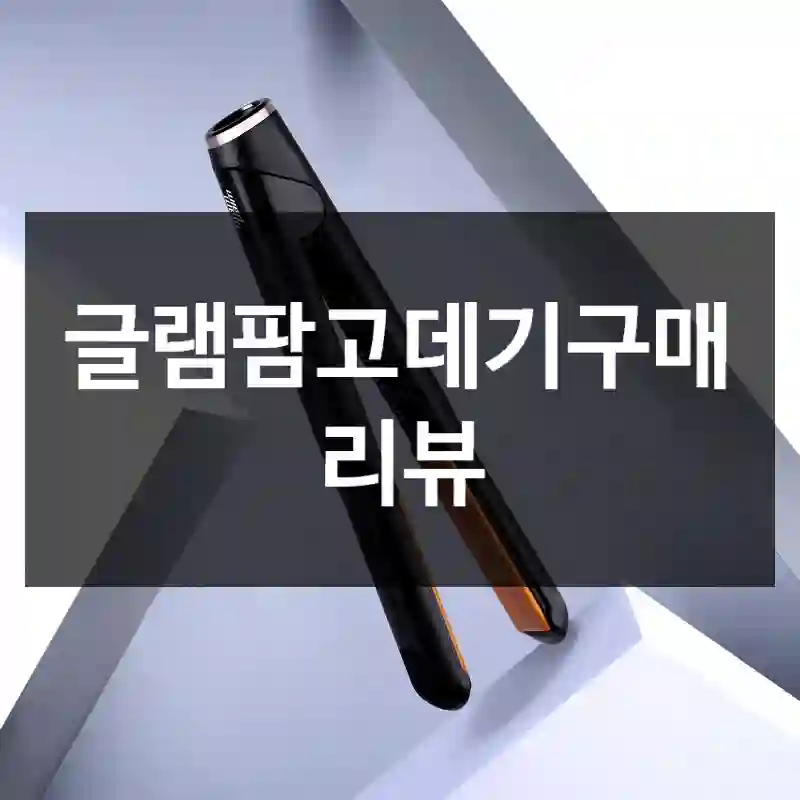 글램팜고데기구매 리뷰