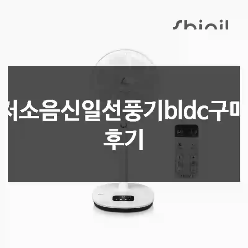 저소음신일선풍기bldc구매 후기
