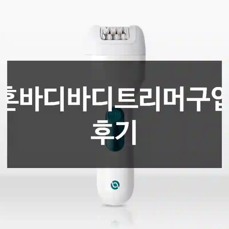 혼바디바디트리머구입 후기