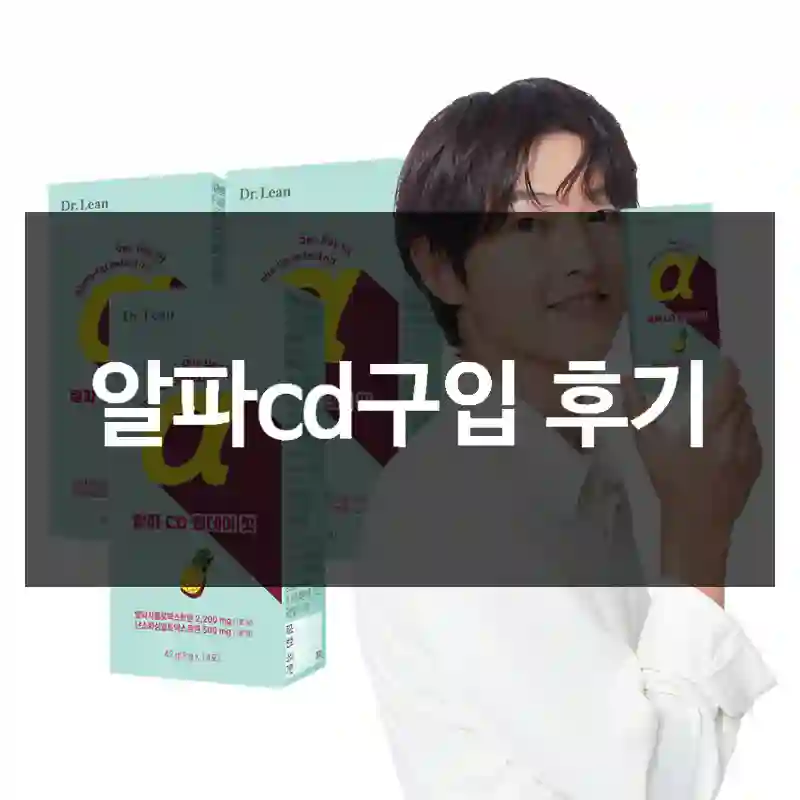 알파cd구입 후기