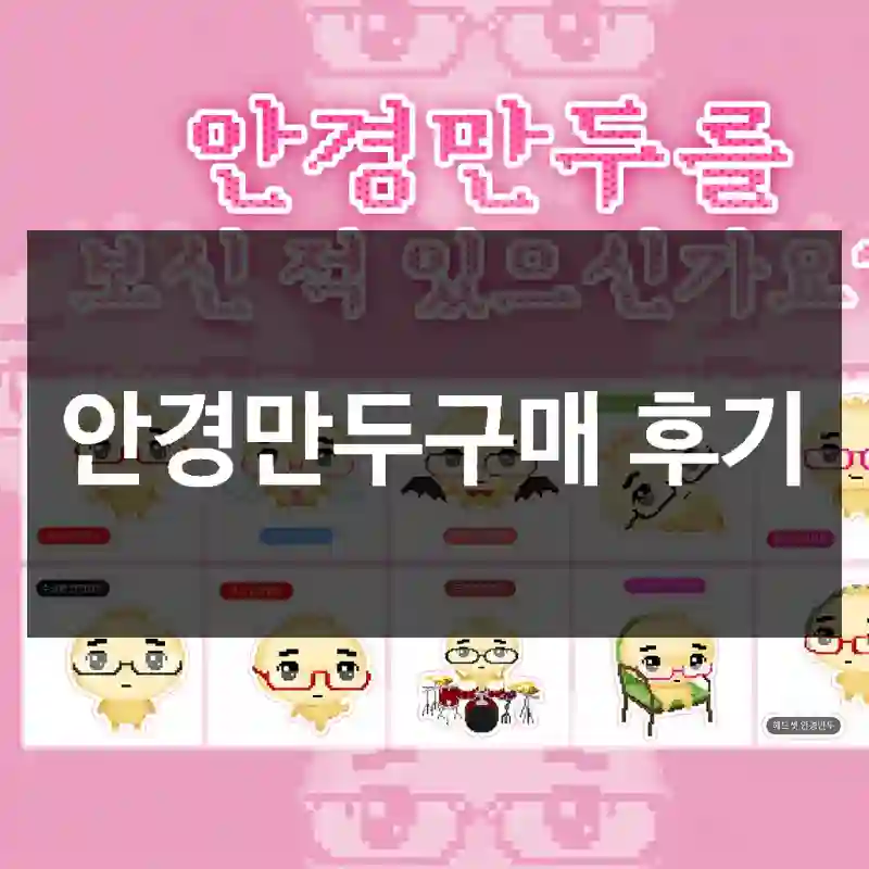 안경만두구매 후기