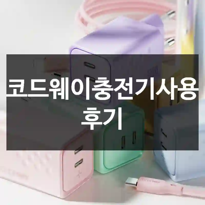 코드웨이충전기사용 후기