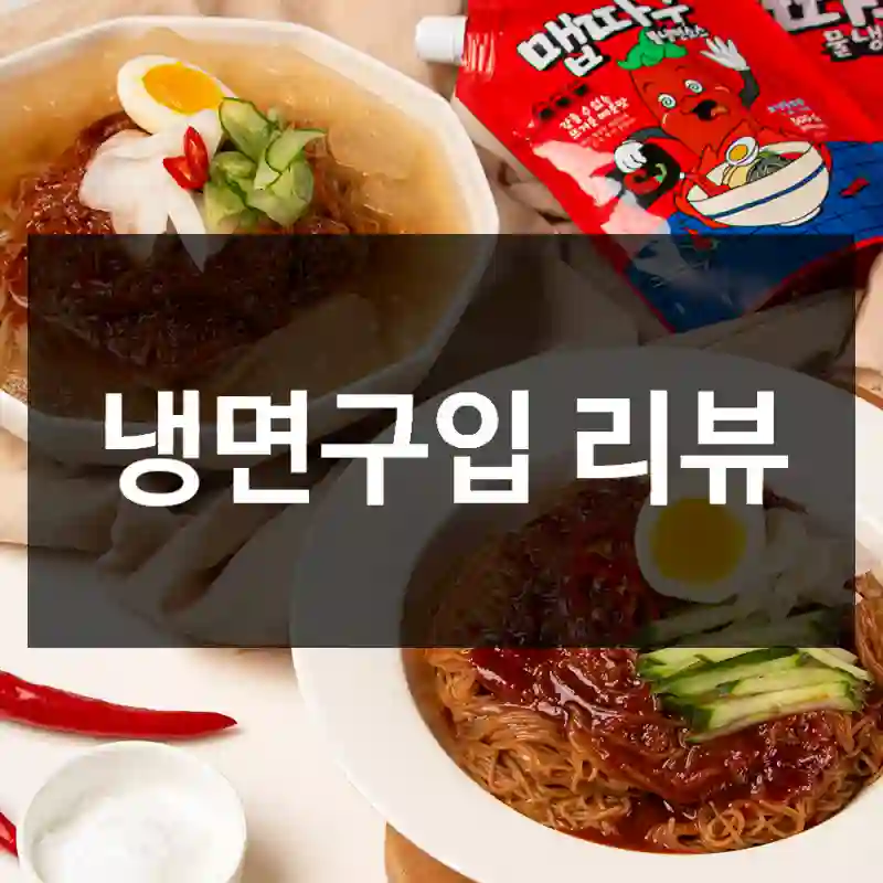 냉면구입 리뷰