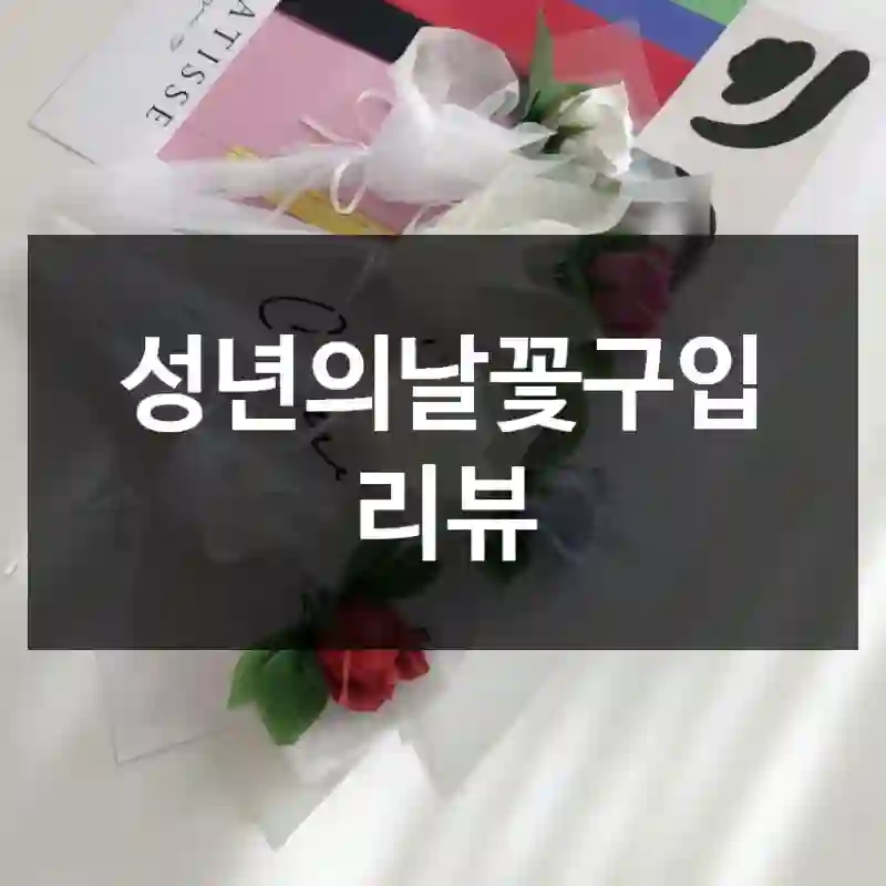 성년의날꽃구입 리뷰