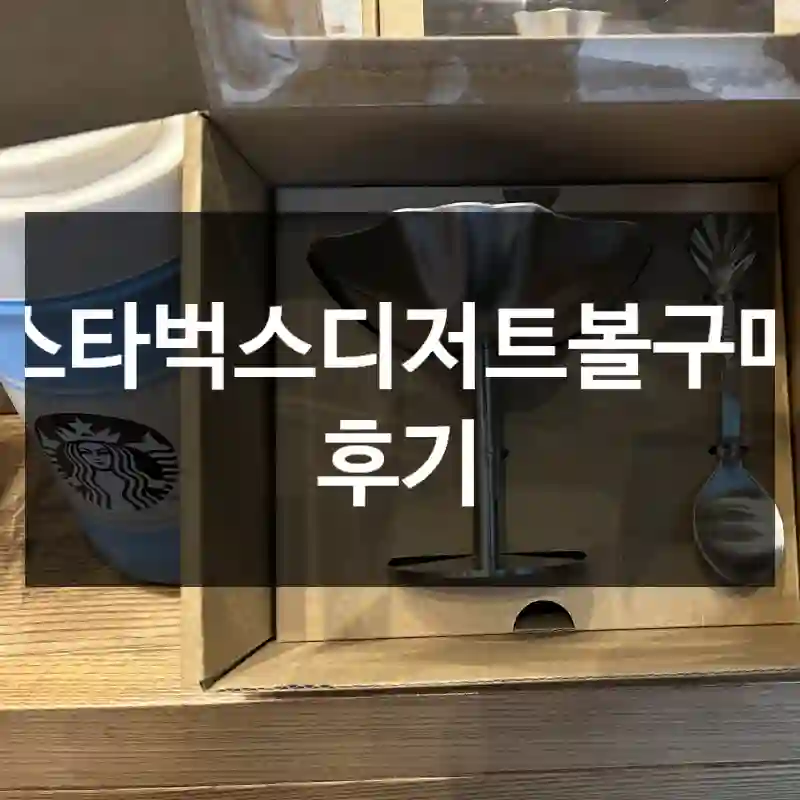 스타벅스디저트볼구매 후기