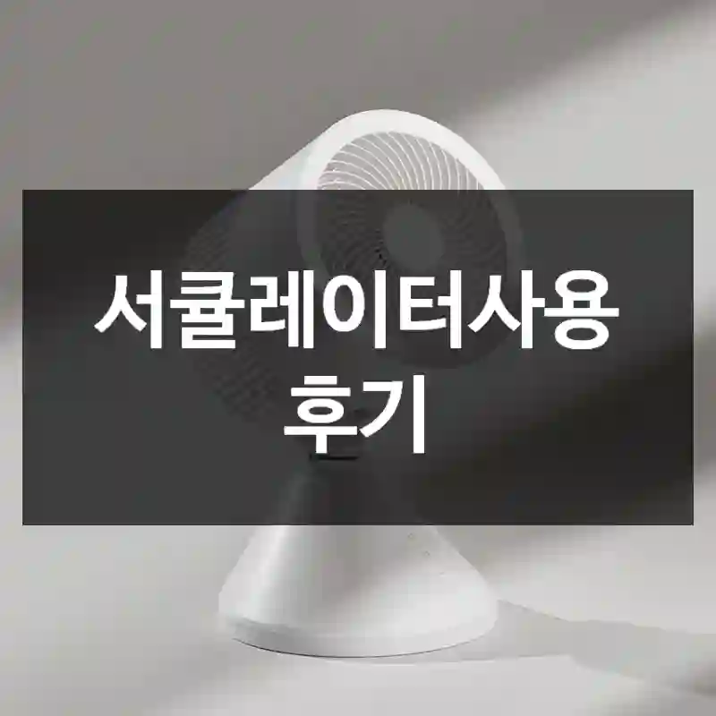 서큘레이터사용 후기