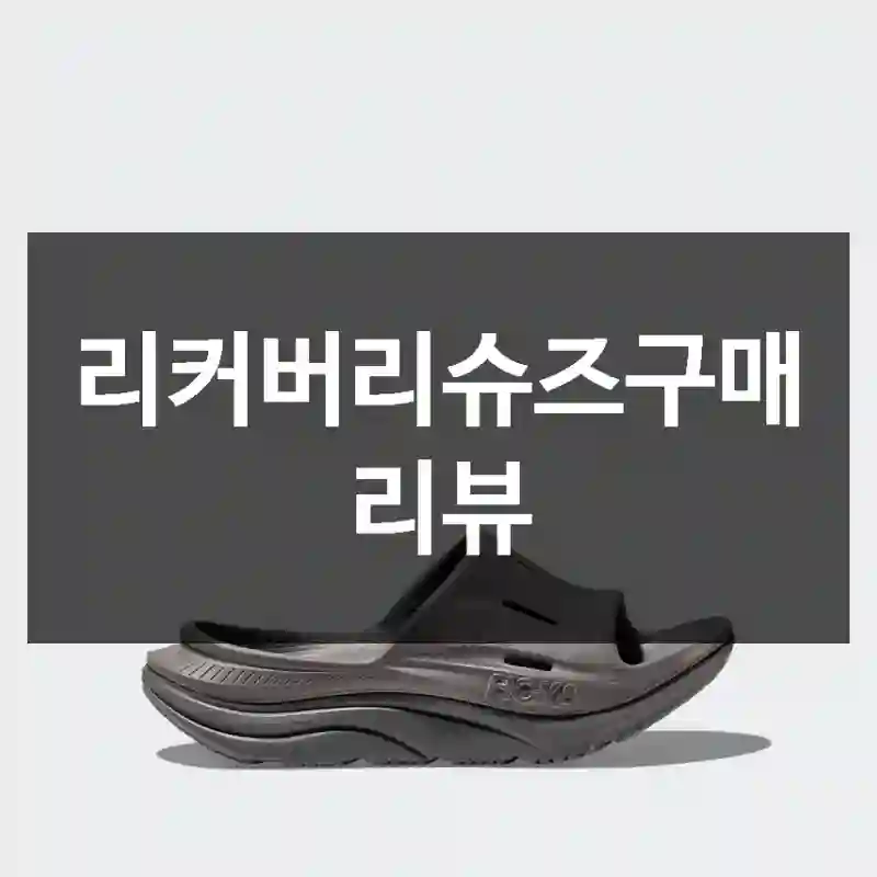 리커버리슈즈구매 리뷰