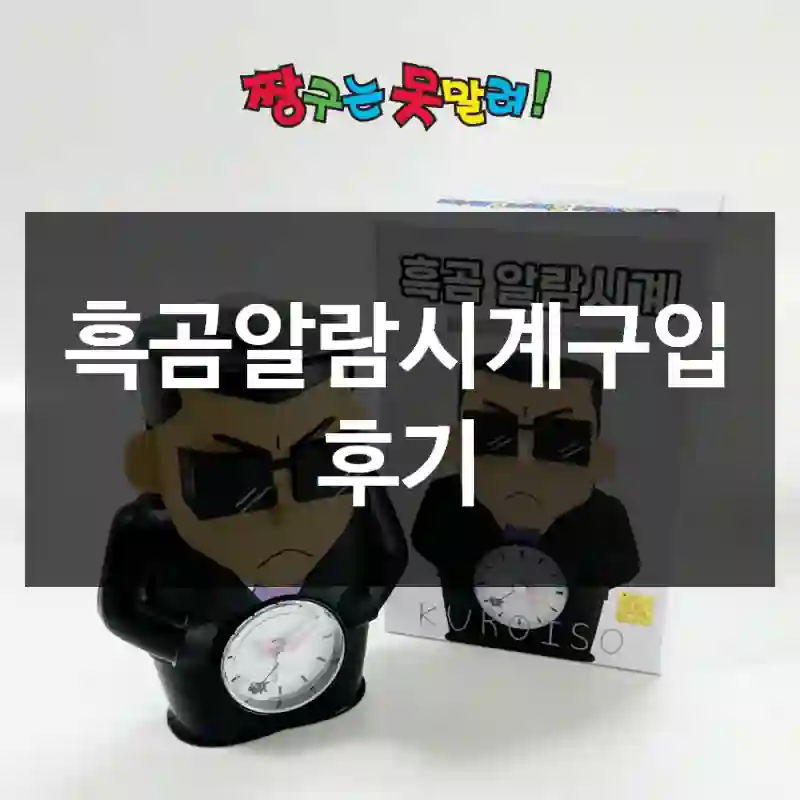 흑곰알람시계구입 후기