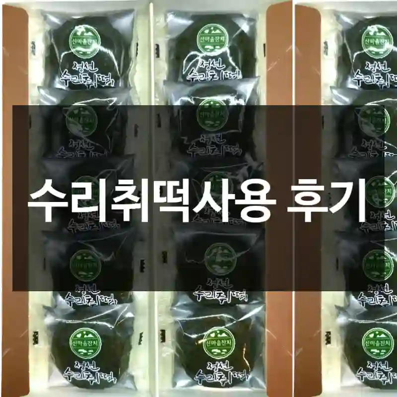 수리취떡사용 후기
