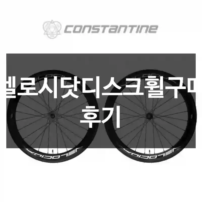 벨로시닷디스크휠구매 후기