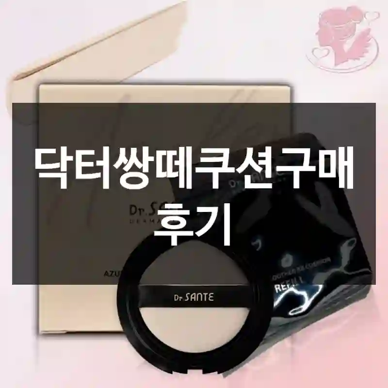 닥터쌍떼쿠션구매 후기