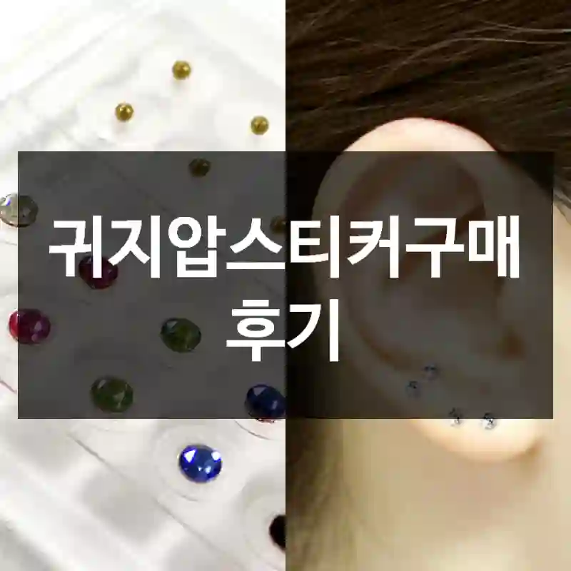 귀지압스티커구매 후기