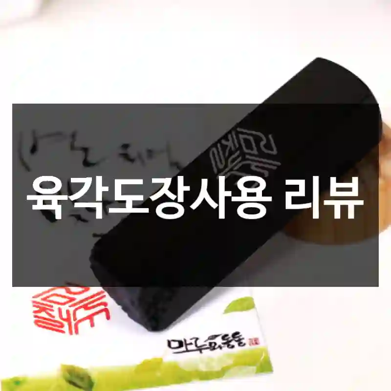 육각도장사용 리뷰