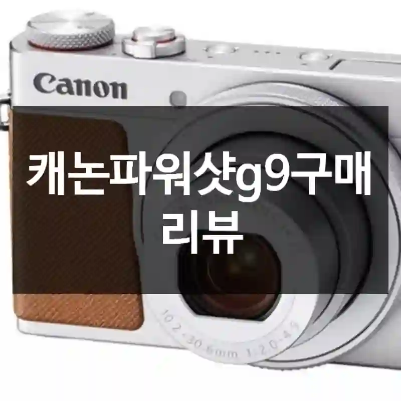 캐논파워샷g9구매 리뷰