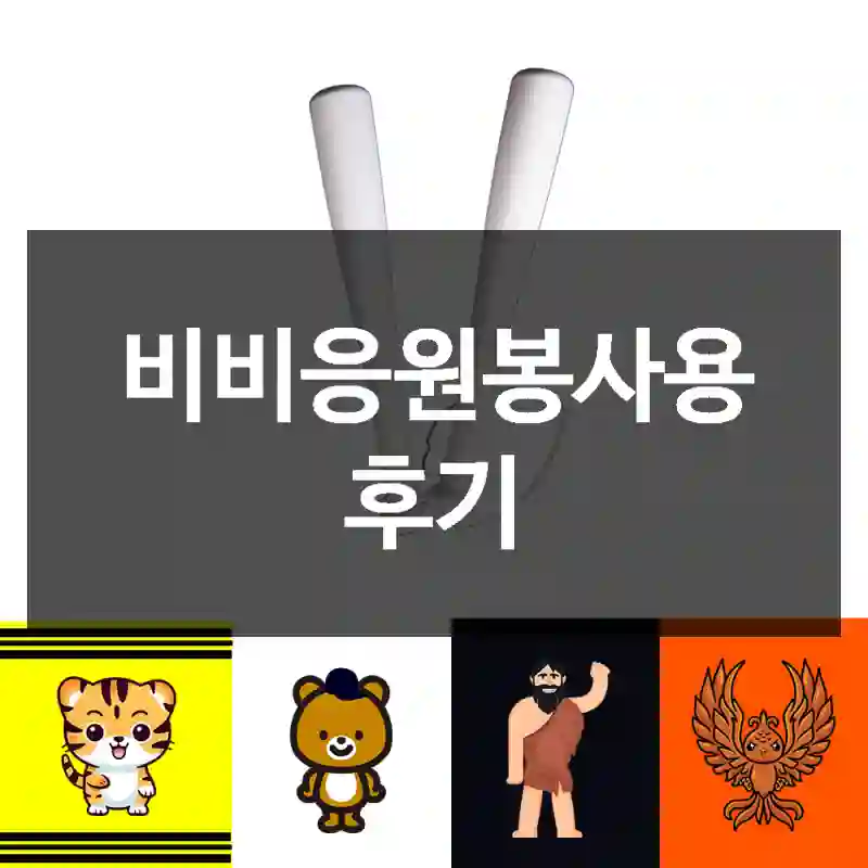 비비응원봉사용 후기