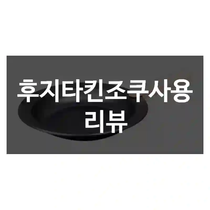 후지타킨조쿠사용 리뷰
