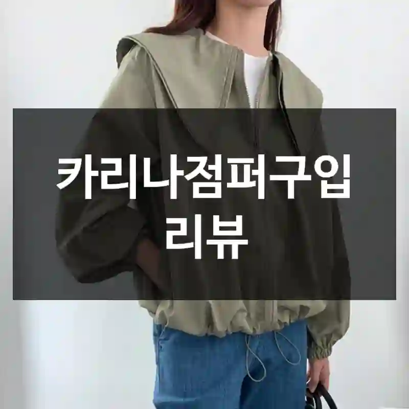카리나점퍼구입 리뷰