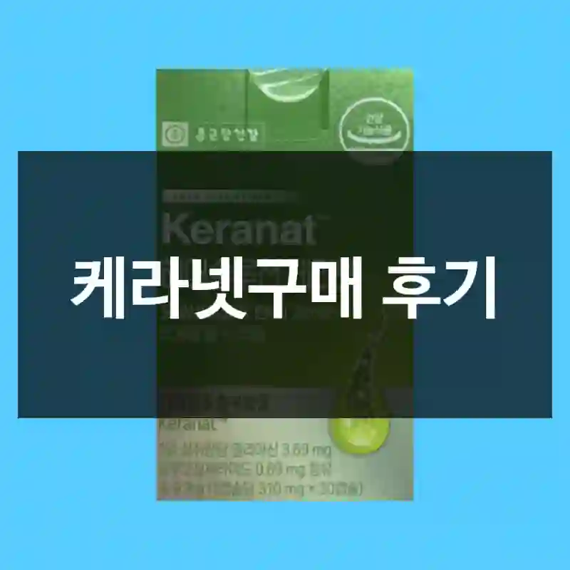 케라넷구매 후기