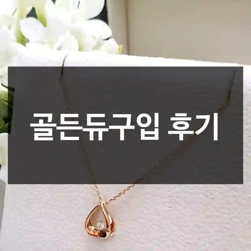 골든듀구입 후기