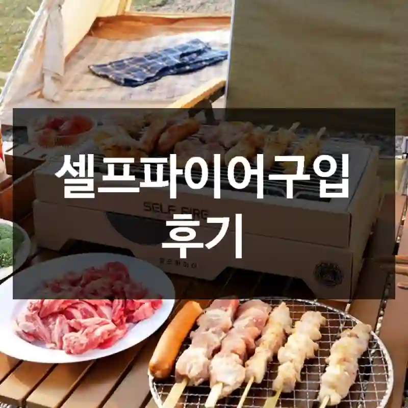 셀프파이어구입 후기