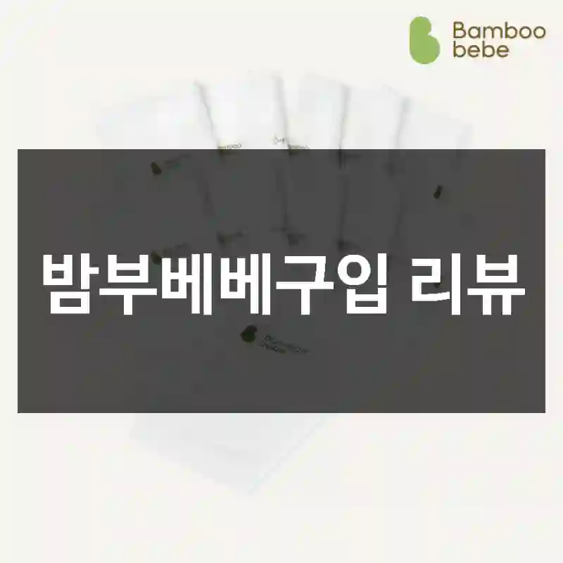 밤부베베구입 리뷰